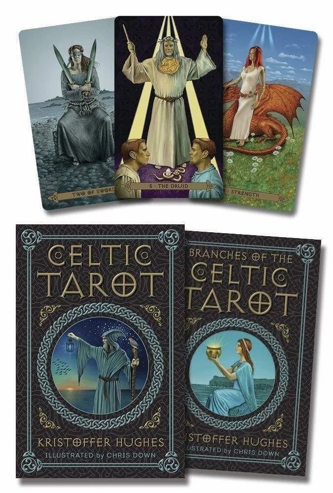 Universal Celtic Tarot 78 Cards with Pentagram Retro Tarot Cloth Board Divination Games 