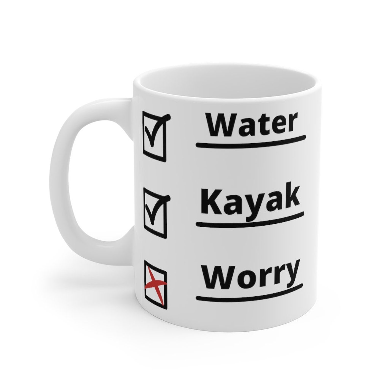 Kayak Mug Kayaking Mug Kayaking Coffee Mug Kayaking Etsy