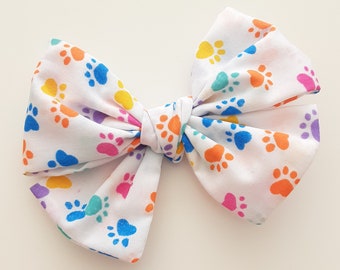 Watercolor Floral Girl Cat Bow Floral Print Flower Dog Bow Easter girl Dog Bow Girly Dog Flower Bow Watercolor Floral Girl Dog Bow