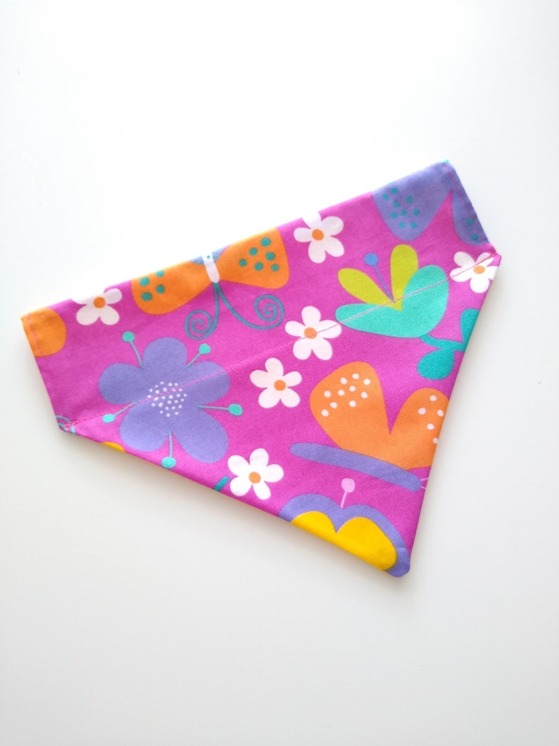 Baby Blue Dog Bandana Over the Collar Solid Color Reversible Etsy