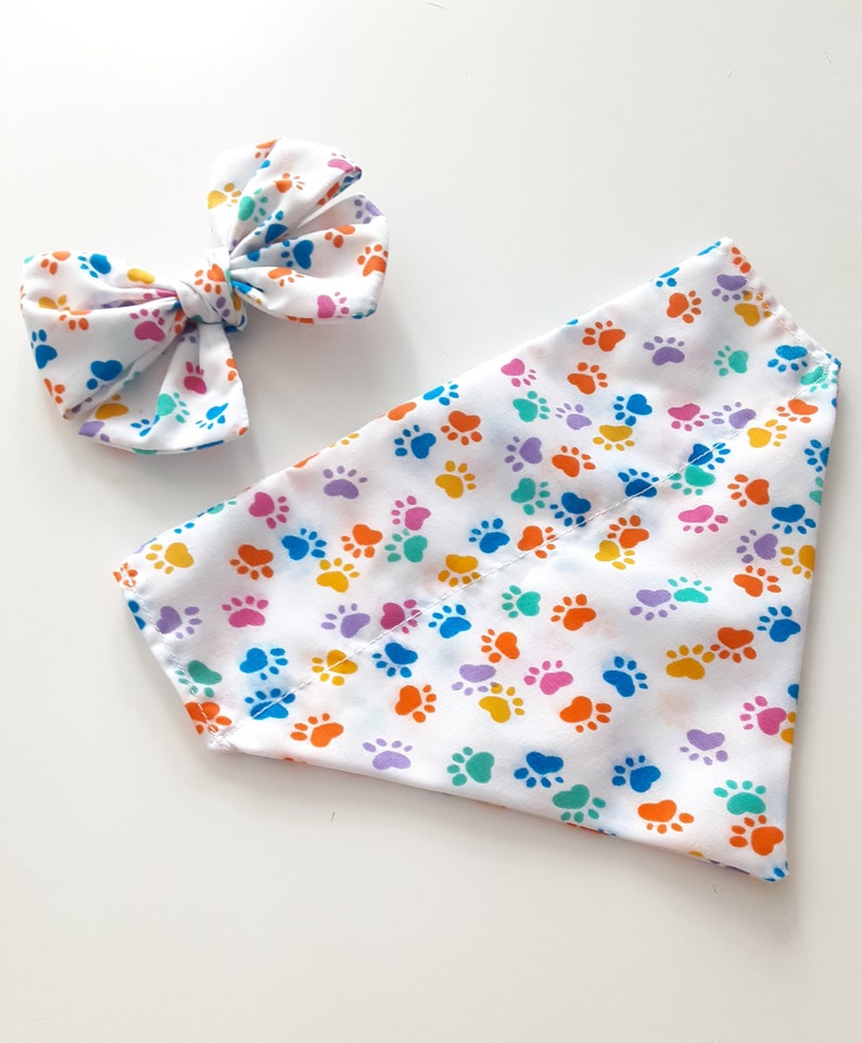 Baby Blue Dog Bandana Over the Collar Solid Color Reversible Etsy