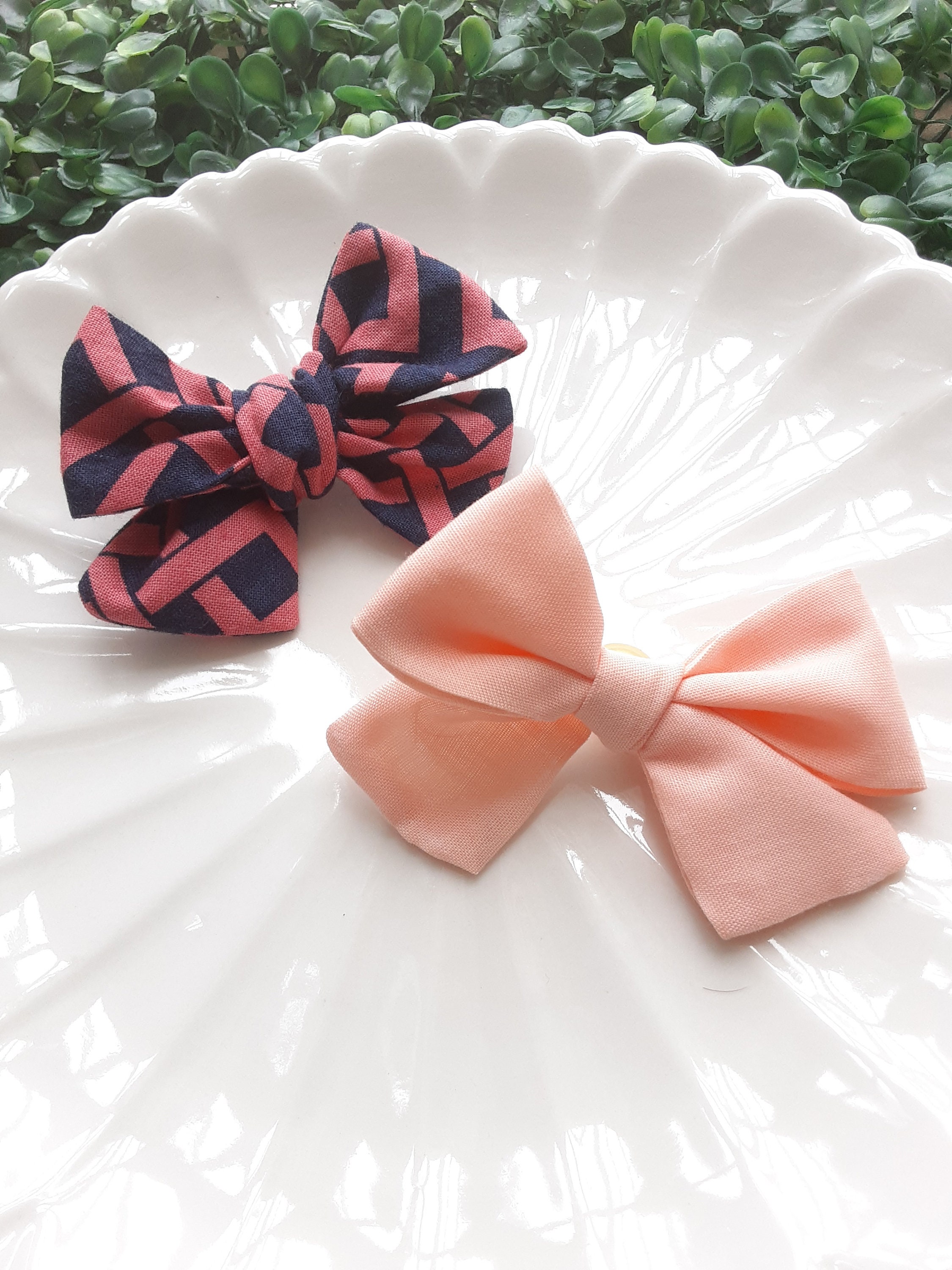 Pfirsich Hund Bögen Hund Bögen mit Clip rosa Hund Etsy