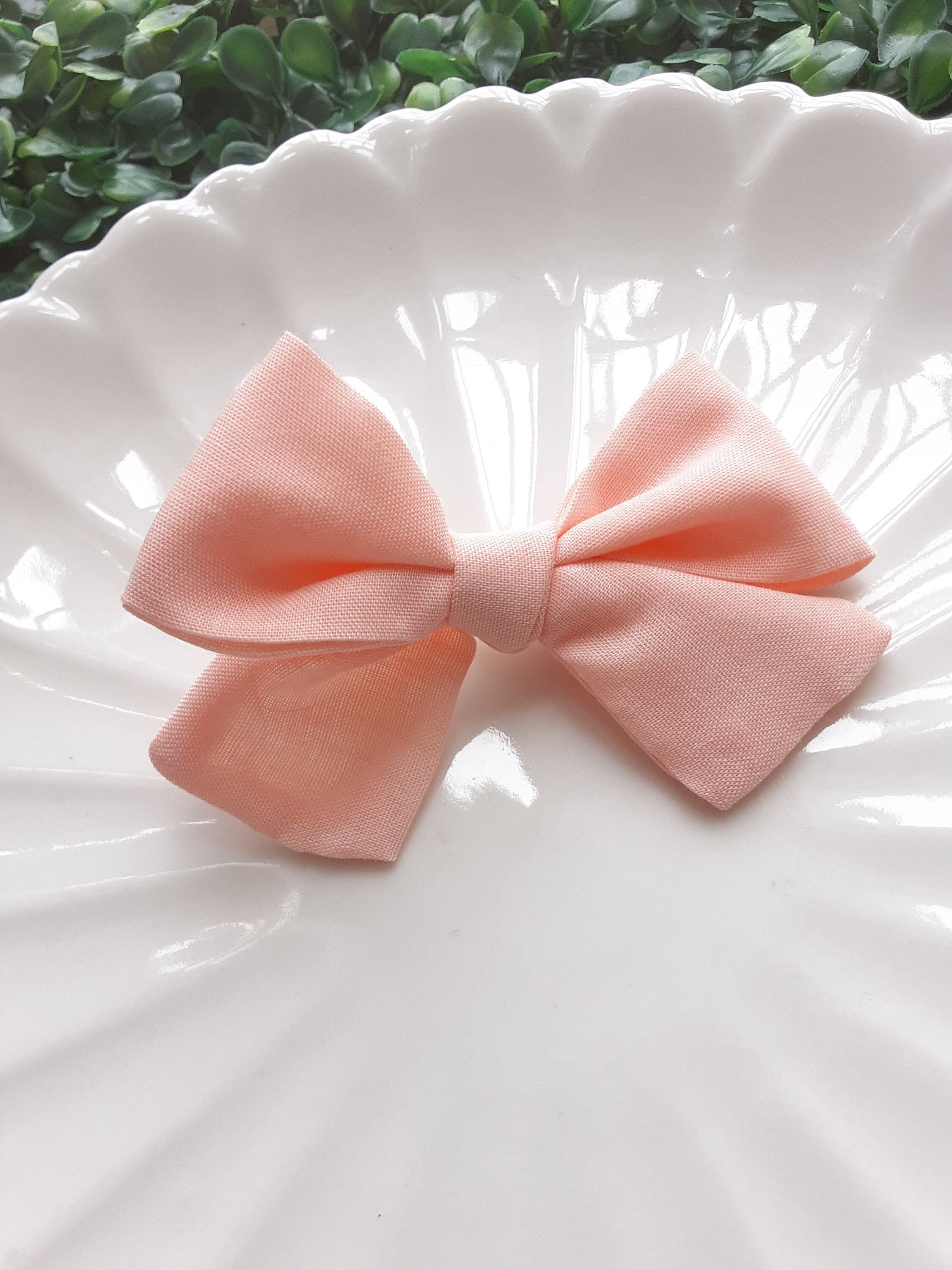 Pfirsich Hund Bögen Hund Bögen mit Clip rosa Hund Etsy