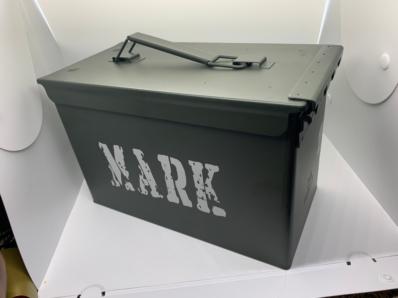 Personalized Metal Ammo Box .50 Cal Etsy