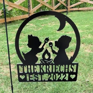 Chip & Dale Camping Signs - Valentine's Day Gift | Fort Wilderness Camper Signs - Family Name, Est Date Decor