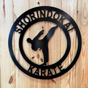 Karate Gift - Personalized Martial Arts Wall Decor or Door Hanger Sign | Judo, Taekwondo Student & Teacher Christmas Gift