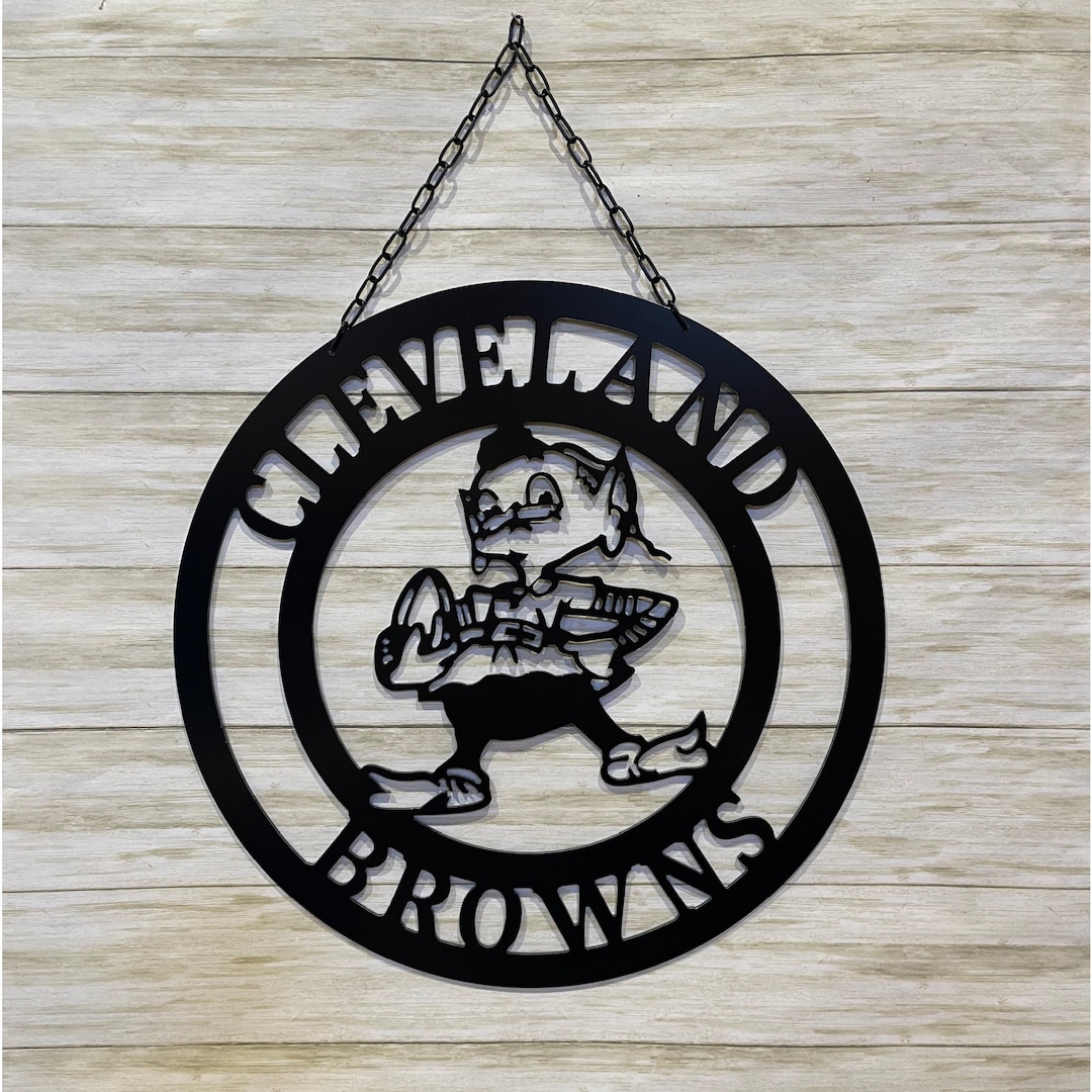 Cleveland Browns Home Sweet Home Wood Sign 6X12 Inch