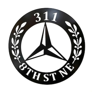 Mercedes - Auto Garage Custom Gift Sign | Mercedes Car Decor Christmas Gift