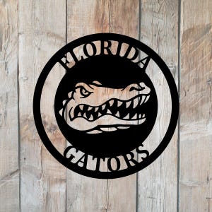 Florida Gators Sign / Sports Team Decor Personalized Address, Welcome, Family Decor Sign - 18&quot;, or 24&quot; Signs