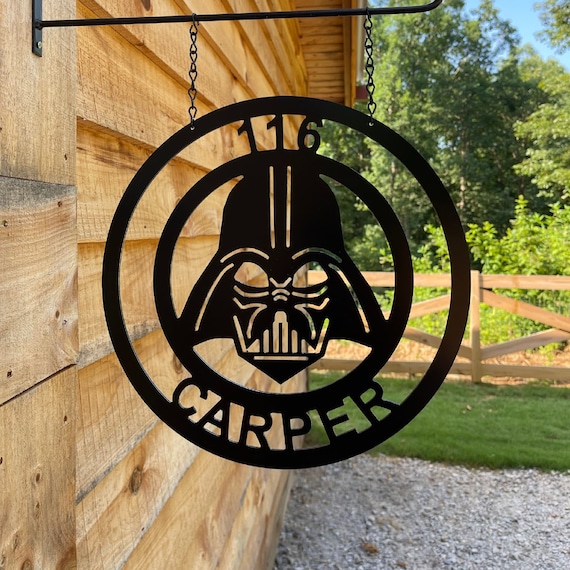 Darth Vader Sign - Inspired Star Wars Hanging Welcome