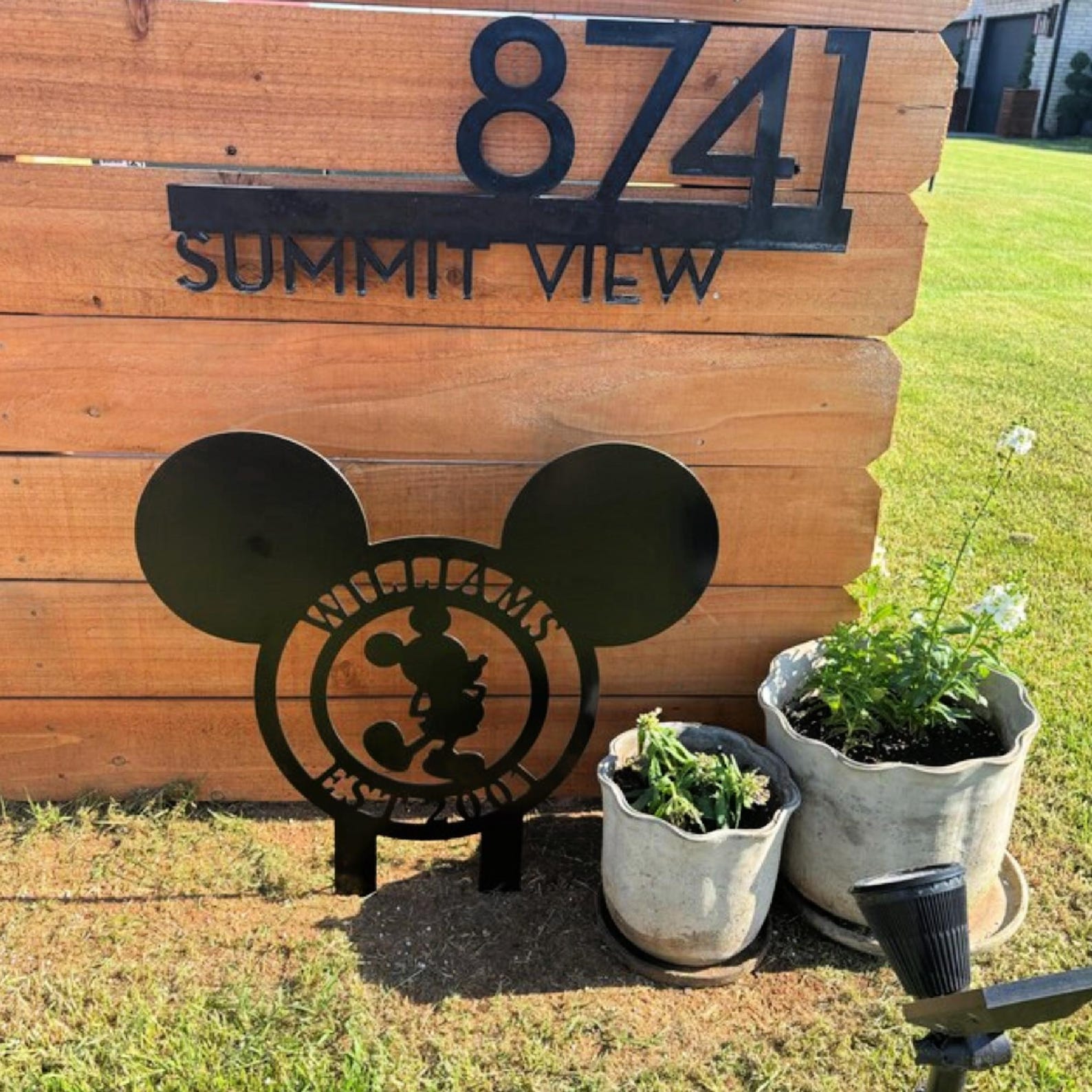 Mickey Mouse Address Signs - Inspired Silhouette Character Design ...