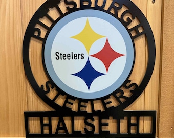 Striscione Decorativo Ufficiale Pittsburgh Steelers – 122x17,5 Cm, Poliestere 300D Con Aste In PVC E Corda, Per Parete E Fan - 2