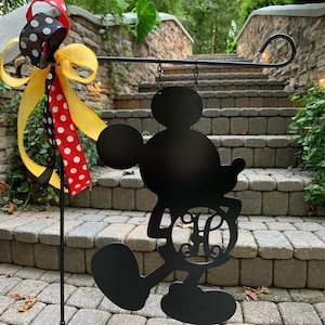 Disneyworld Customized Birthday Gift - Mickey Mouse Inspired Sign / Garden Monogram