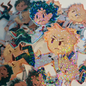 One for all and explosion boy stickers