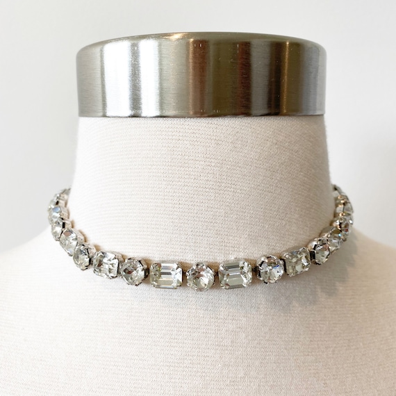 Louis Fenichel Vintage Rhinestone Choker Necklace