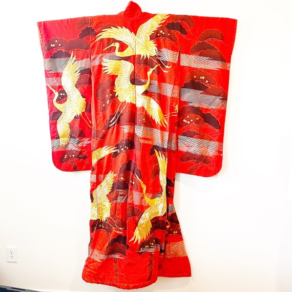 Vintage Japanese Uchikake Wedding Kimono - image 1