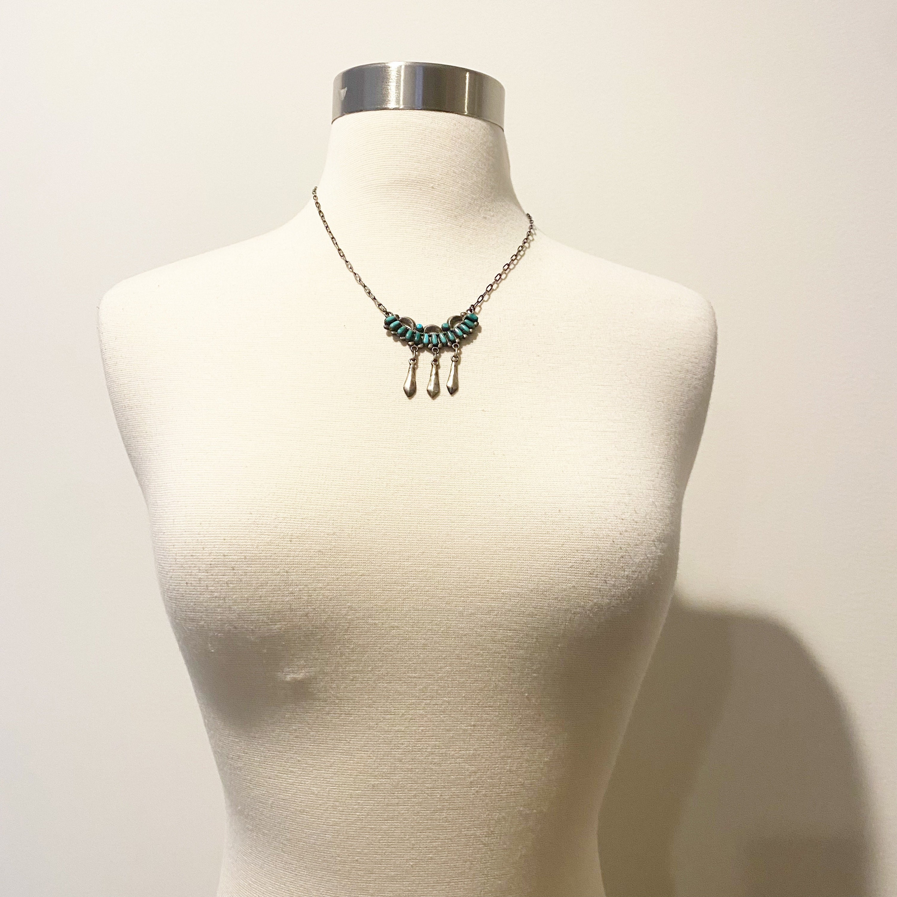 456 Vintage Sterling Silver Bill & Lou Laweka Zuni Turquoise 