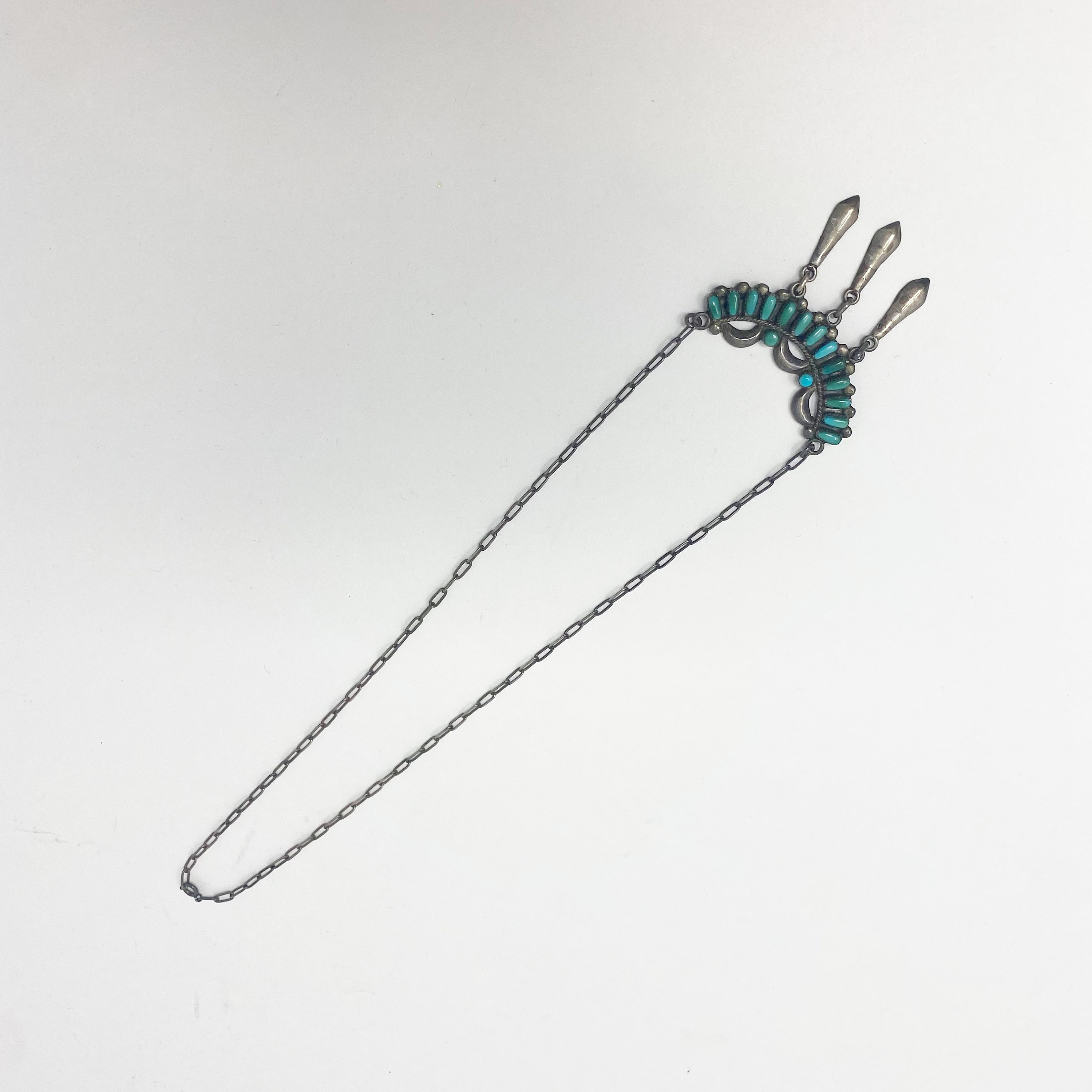 456 Vintage Sterling Silver Bill & Lou Laweka Zuni Turquoise 