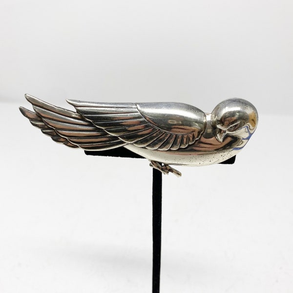 215 Vintage sterling silver Coro Norseland bird pin / brooch