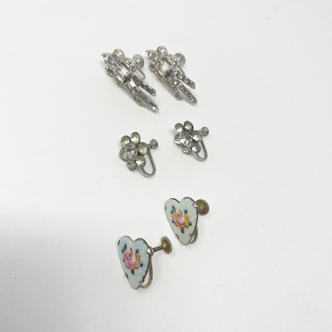 Coro screw back earrings deals