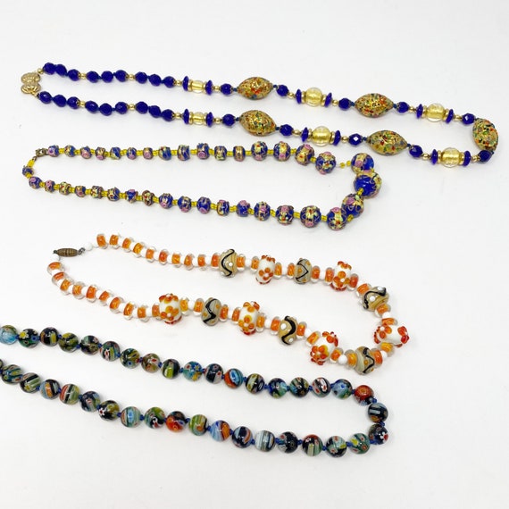 Collana blu vetro di murano con l'avventurina - Venturini Souvenirs - Vetro di Murano e Souvenirs