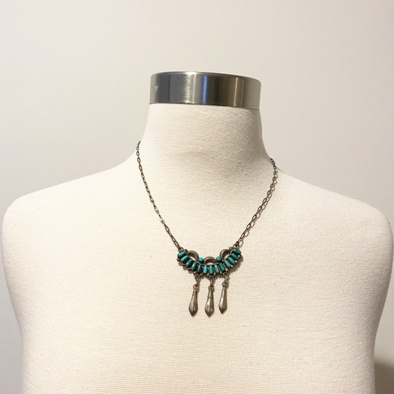 Buy 456 Vintage Sterling Silver Bill & Lou Laweka Zuni Turquoise 