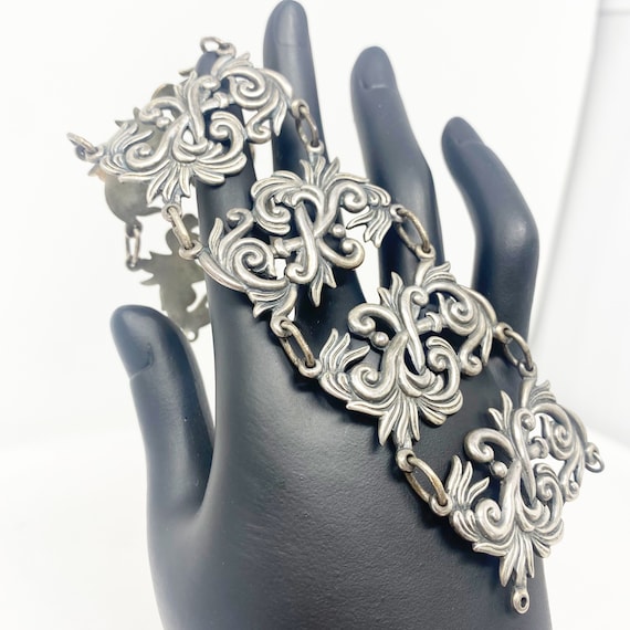 548 Vintage 441 Los Castillo Mexican Silver Bracelet - Etsy