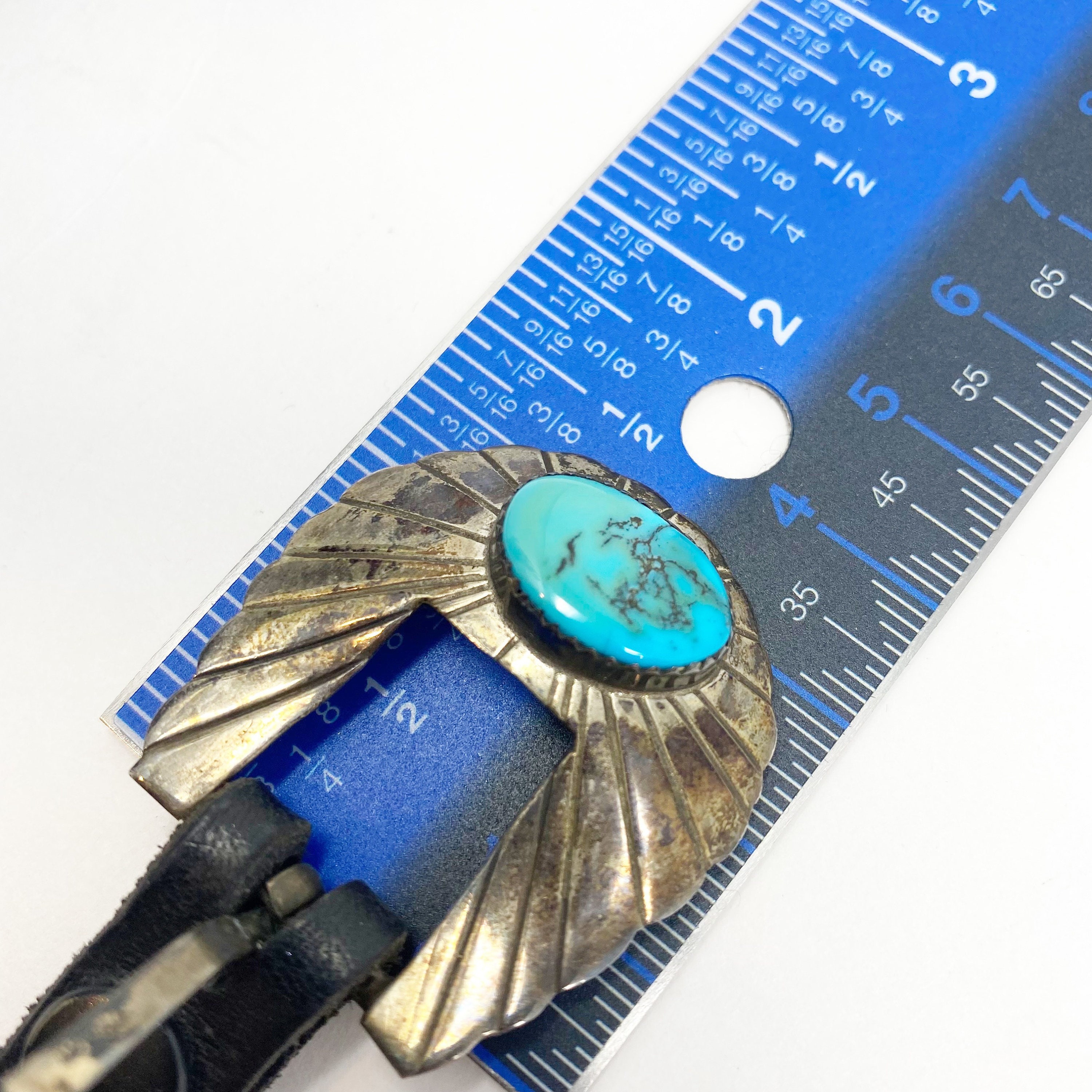 578 Vintage Rectangular Sterling & Turquoise Concho Belt - Etsy