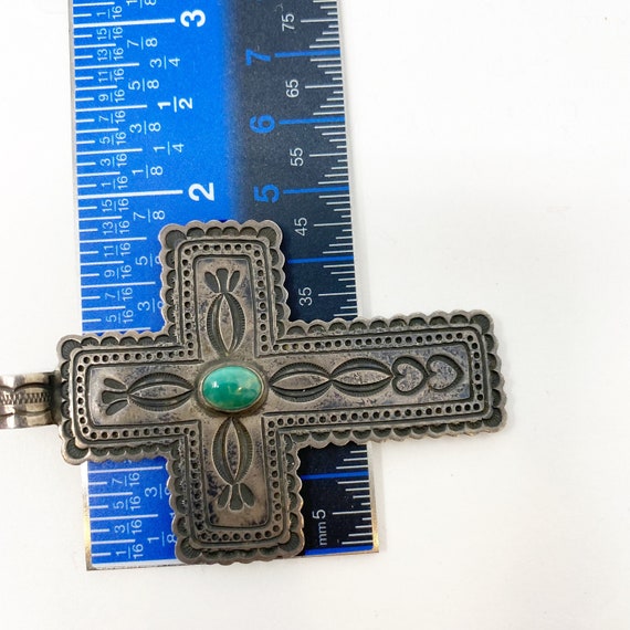 340 Vintage sterling cross pendant by Don Lucas - image 5