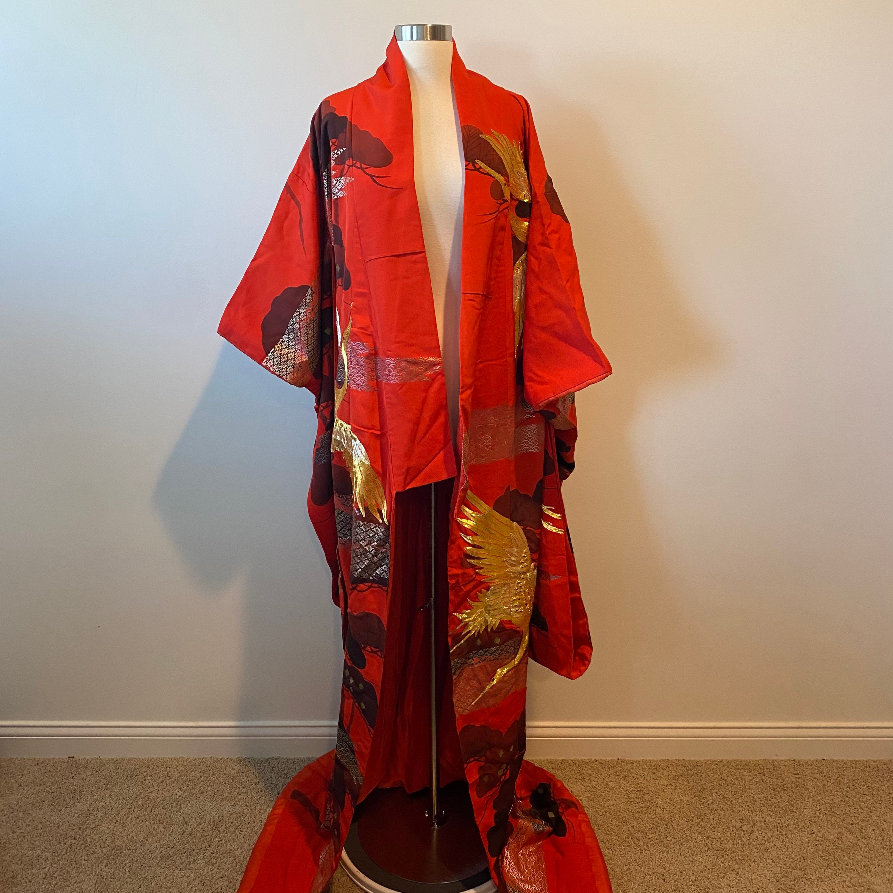 Vintage Japanese Uchikake Wedding Kimono - Etsy
