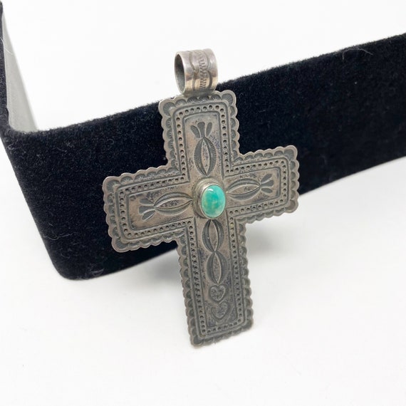 340 Vintage sterling cross pendant by Don Lucas