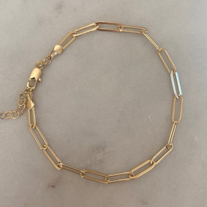 Thick Paperclip Anklet, Paperclip Chain Anklet, Ankle Bracelet, Gold Filled Anklet, Gold Anklets For Women, Dainty Anklet, Body Jewelry