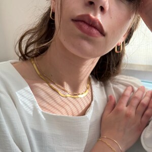 GOLD OVAL HOOPS, Upgrade Your Style With Mini Oval Gold Filled Hoops - Delicate And Timeless Elegance -Effortless Glamour