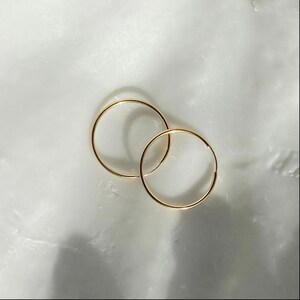 Gold Filled Hoop Earrings, Lightweight Hoops, Gold Filled Hoops, Minimalist Earrings, Ladies Earrings, Gold Hoop Earrings, Dainty Earrings