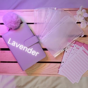 Personalized A6 Budgeting Binder, A6 Cash Envelope Binder, custom a6 budget binder, A6 budget binder kit, money wallet