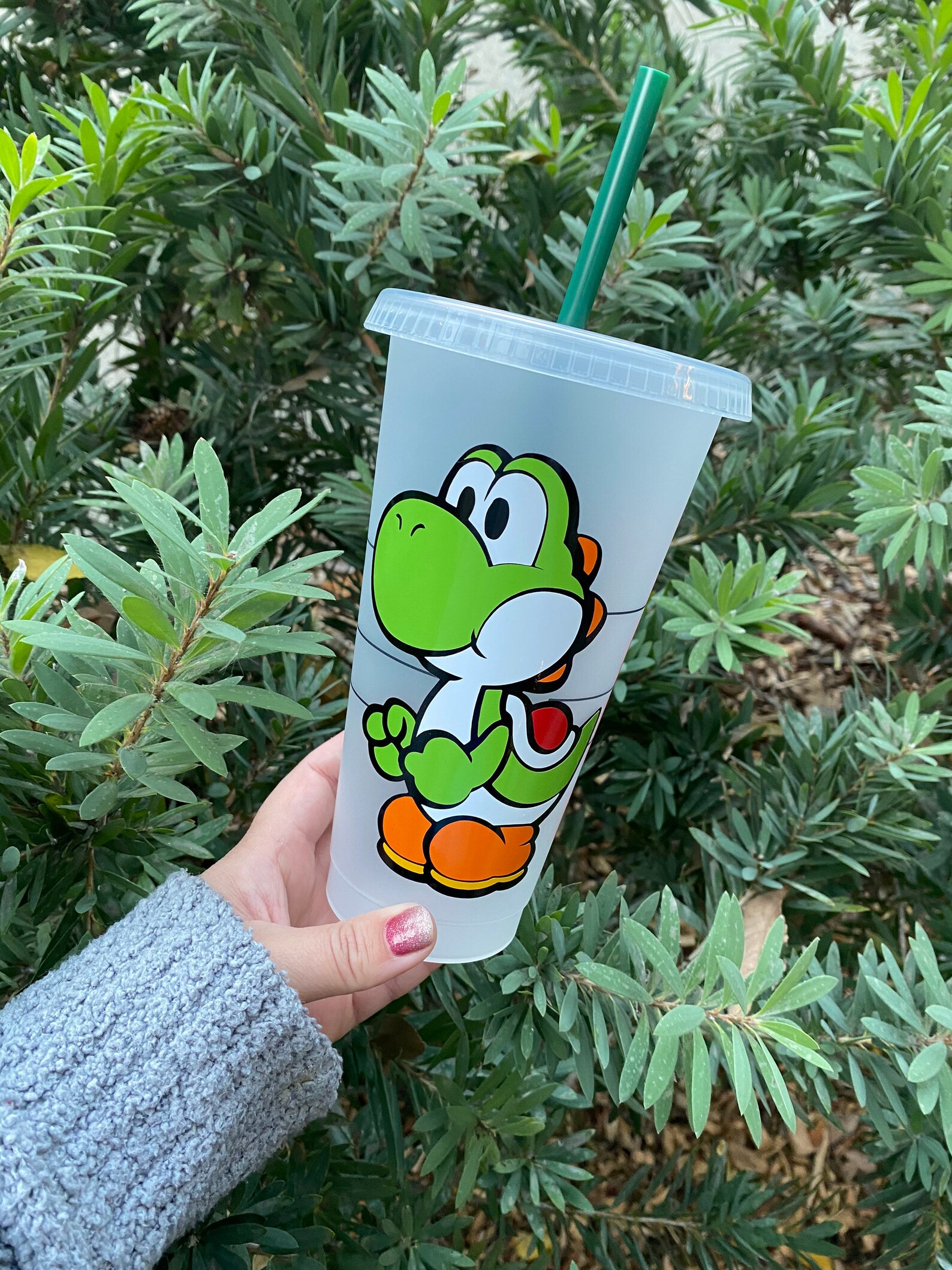 Yoshi Starbucks Cold Cup Starbucks Cold Cup Personalized Etsy