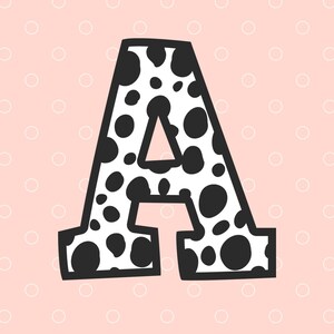 Letter A Initial, Kids Print, Children&#39;s Wall Art, Home, Classroom, Nursery Decor ( Digital, Printable)