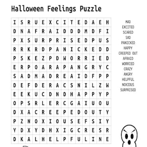 Halloween Gefühle Puzzle