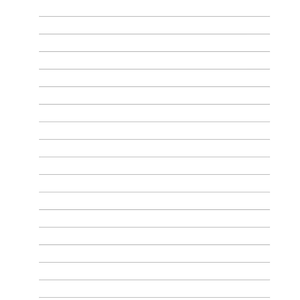 May include: A white notebook page with horizontal lines for writing. The word "Notes" is written in a cursive, dark blue font at the top. A decorative blue design is at the bottom.