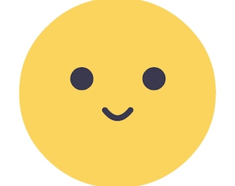 Emoji feliz (digital, imprimible)