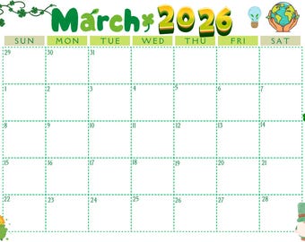 January 2026 Calendar (digital, Printable) - Etsy