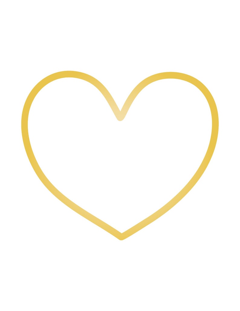 Heart Templates, 10 Pages ( Digital , Printable) - Etsy