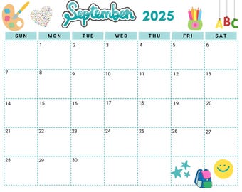 Kalender september 2025 (digitaal, afdrukbaar)