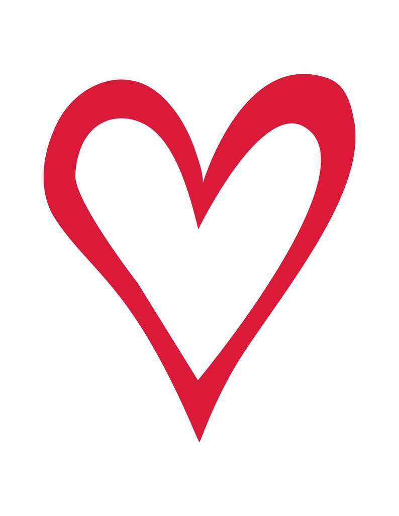 Heart Templates, 10 Pages ( Digital , Printable) - Etsy