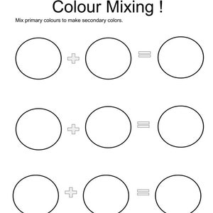 Primary and Secondary Colours Printable/digital - Etsy