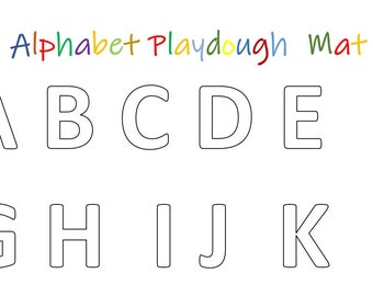 Actividad con tapete de plastilina ABC