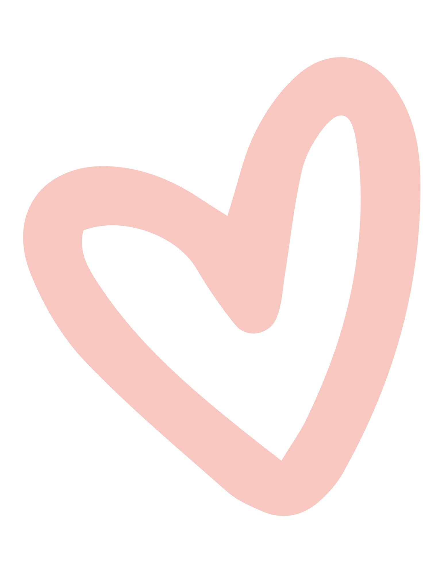 Heart Templates, 10 Pages ( Digital , Printable) - Etsy