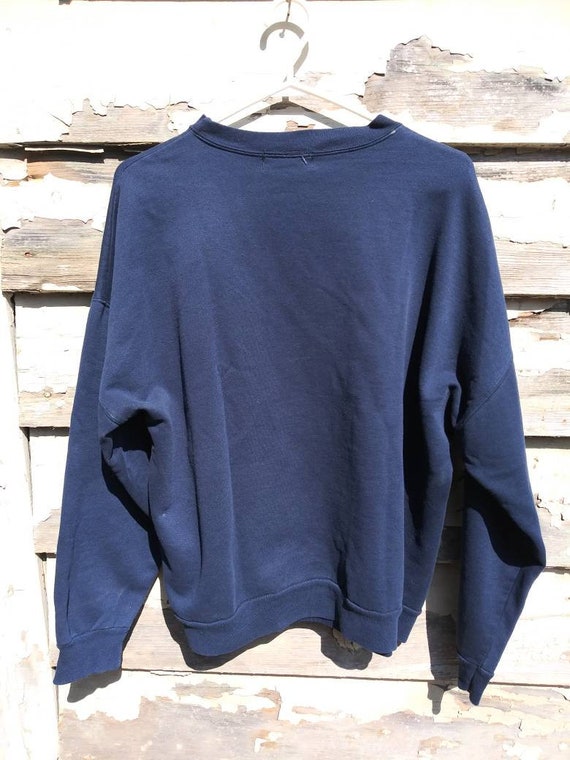 Vintage 90s Blue Fila Pullover Sweatshirt Adult S… - image 5