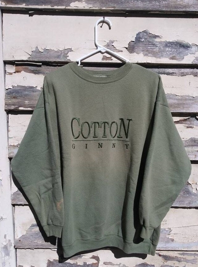 Vintage 90s Cotton Ginny Pullover Sweatshirt Embroidered Logo