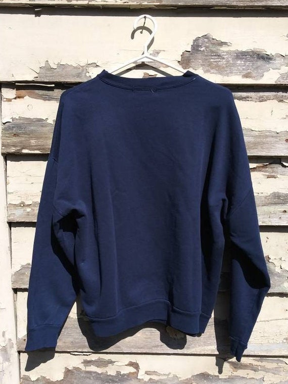 Vintage 90s Blue Fila Pullover Sweatshirt Adult S… - image 3